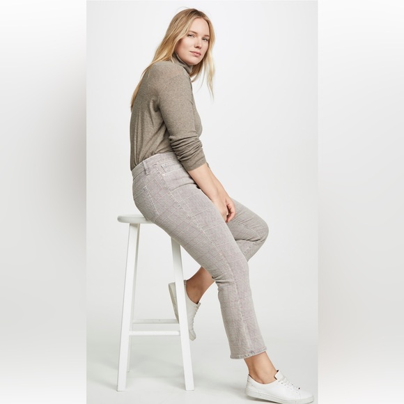 FRAME Le Crop Mini Boot Plaid Jeans Size 28 - Picture 7 of 7